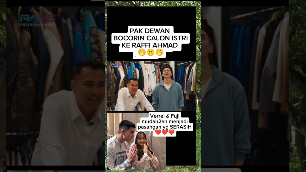 BOCORKAN CALON ISTRI😍😍😍#verrelbramasta #verrel #fujian #fuji #raffiahmad