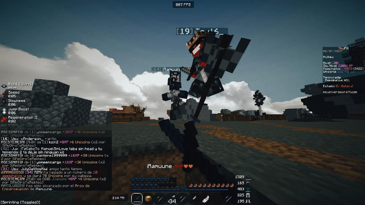 Matando a todos siendo pro en skypit #3 I Skypit Universocraft