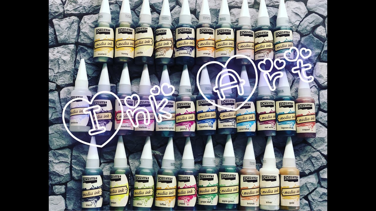 Алкогольные чернила/Pentart/Media Ink/Alcohol Ink Art