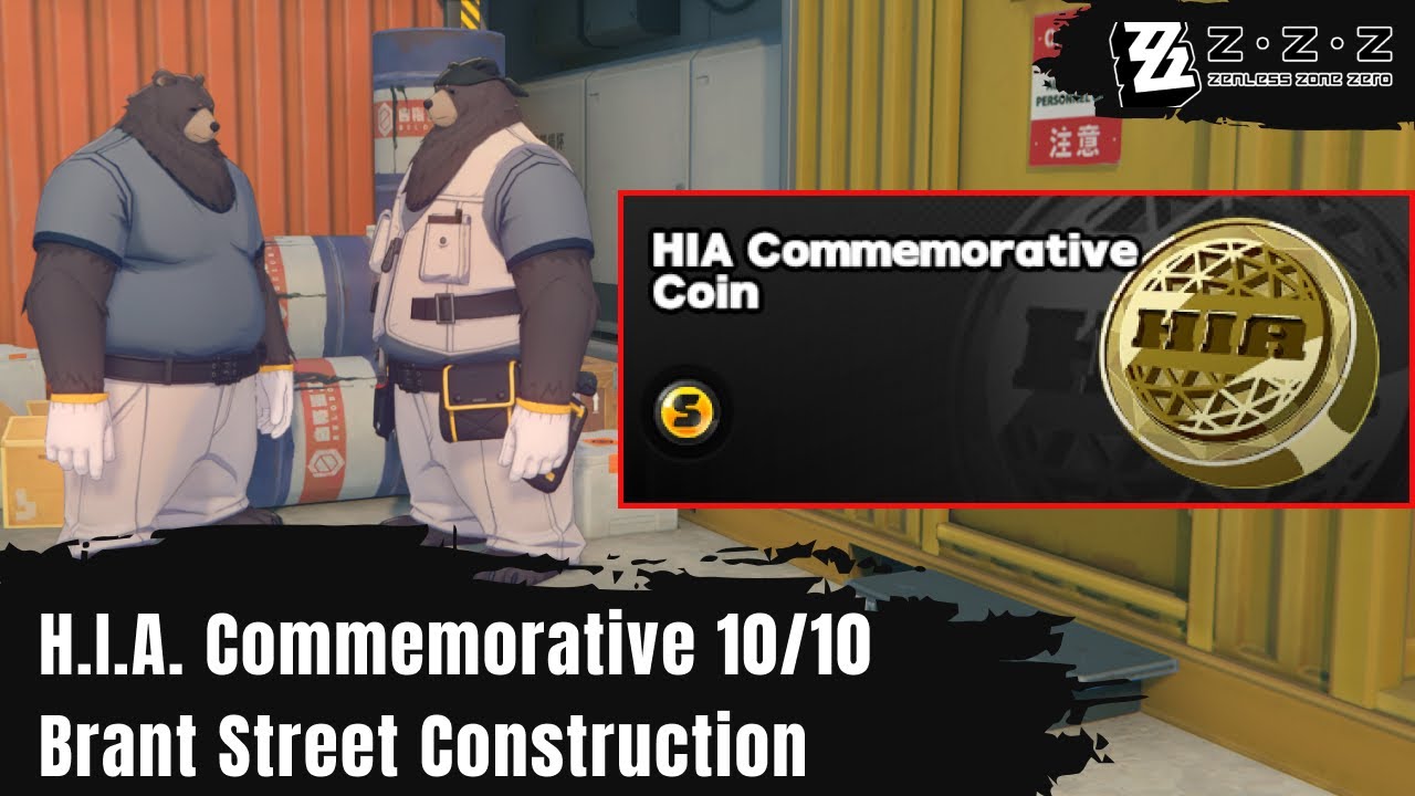 Zenless Zone Zero Collect all of H.I.A. Commemorative 10/10 Brant Street Construction Officer Mewmew