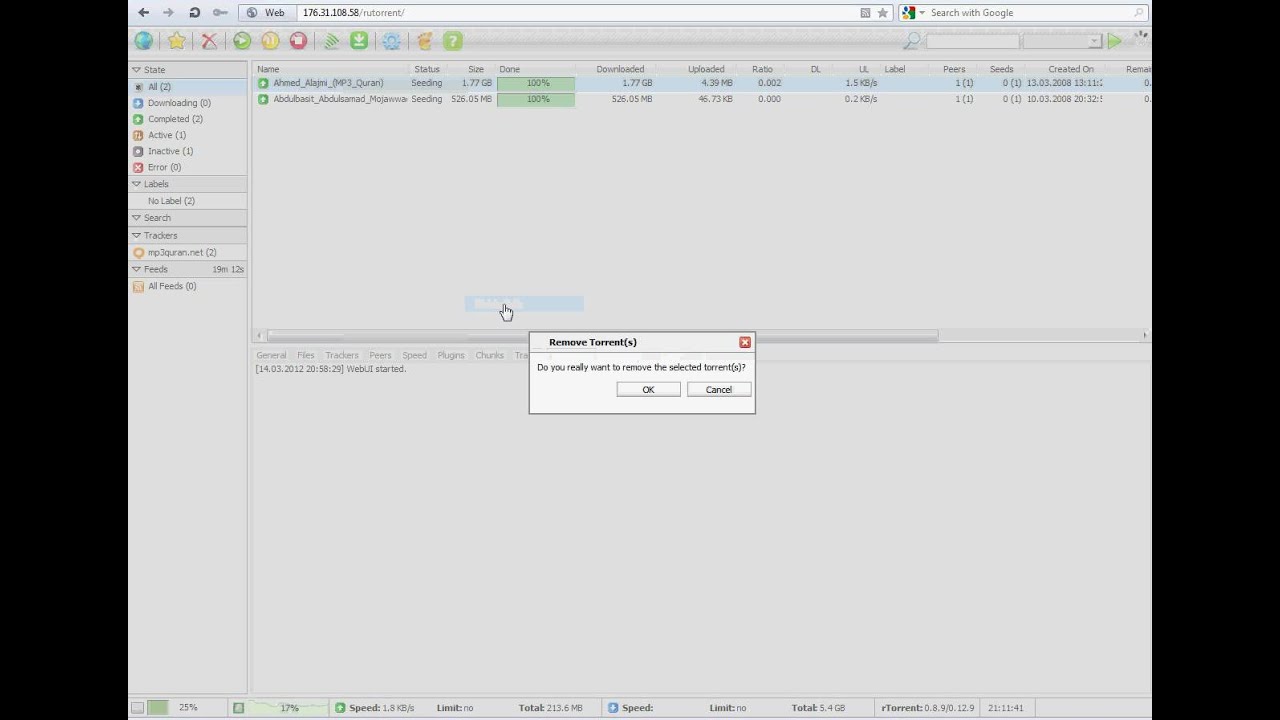 rTorrent Remove Torrent And Data