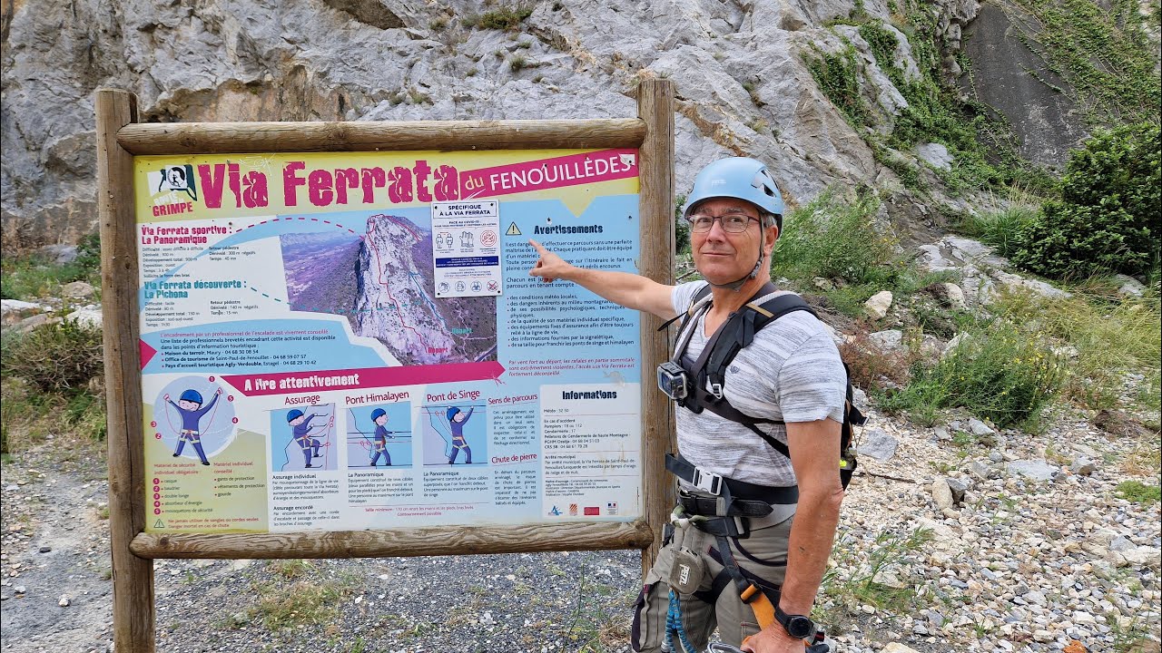 VIA FERRATA ST PAUL DE FENOUILLET JUIN 2023