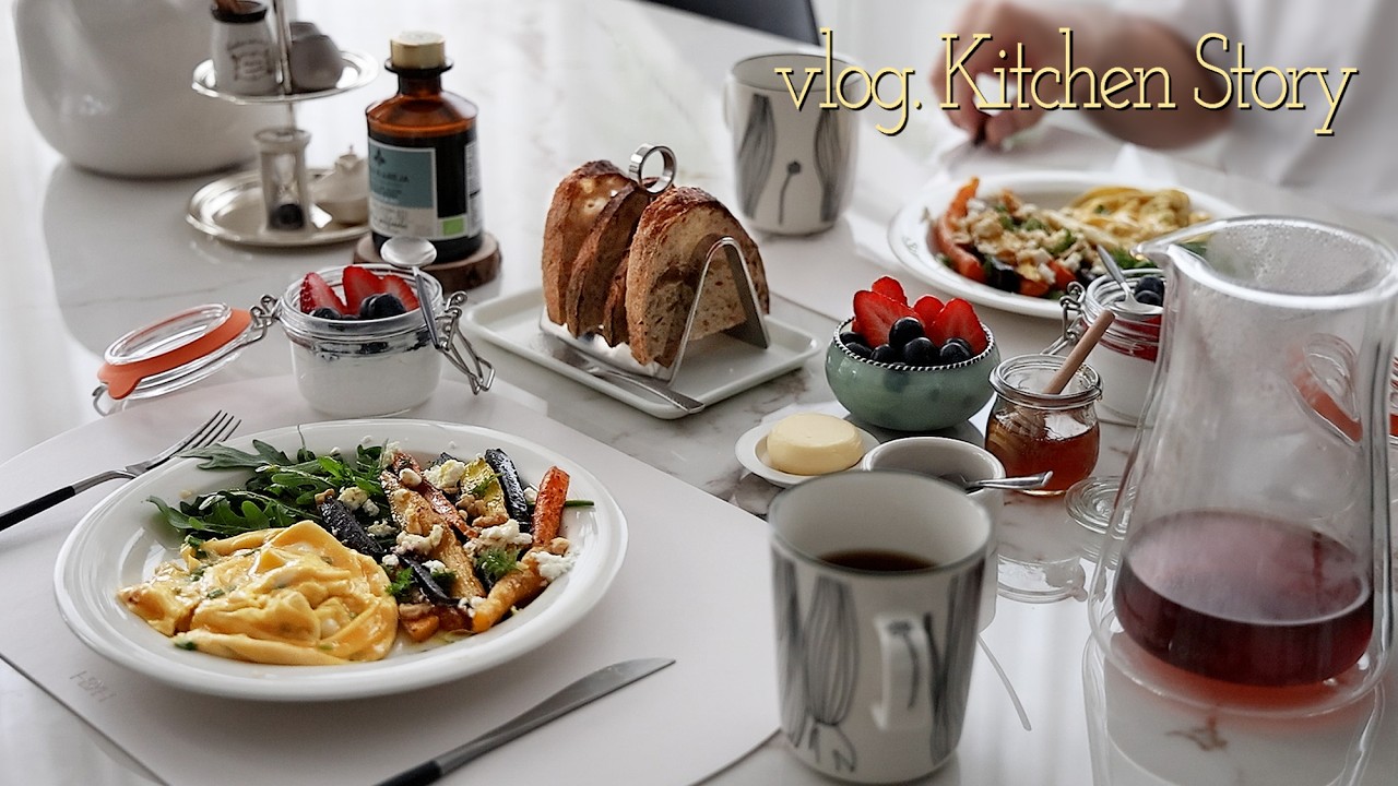 Весна на моей кухне 🍯 Кефирный йогурт, бибимбап 🥕 Простой бранч на выходные