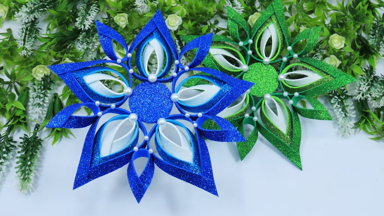 Christmas Decorations With Snowflakes❄️Eva Foam Snowflake🎄New Year Decoration