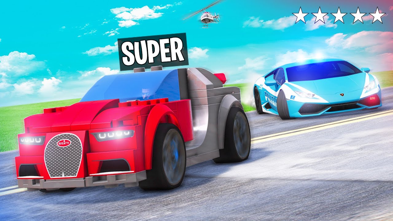 SCAPPO dalla POLIZIA con le AUTO LEGO su GTA 5!