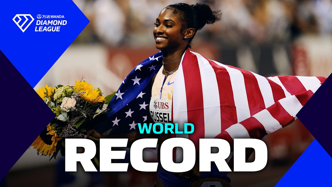 Masai Russell breaks WORLD RECORD in Zurich 100m hurdles - Wanda Diamond League 2026 