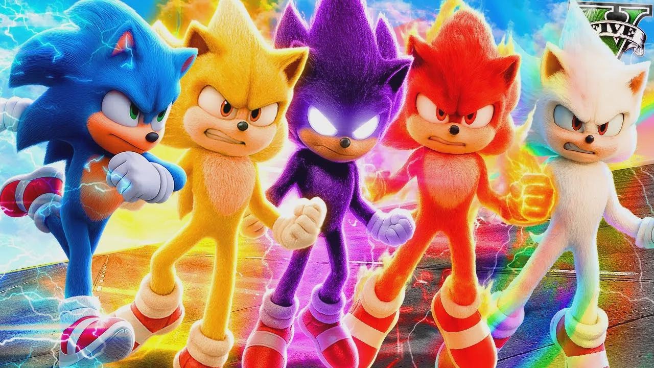 Qual transformação do Sonic no GTA 5 é a mais rápida? (mod do filme do Sonic)