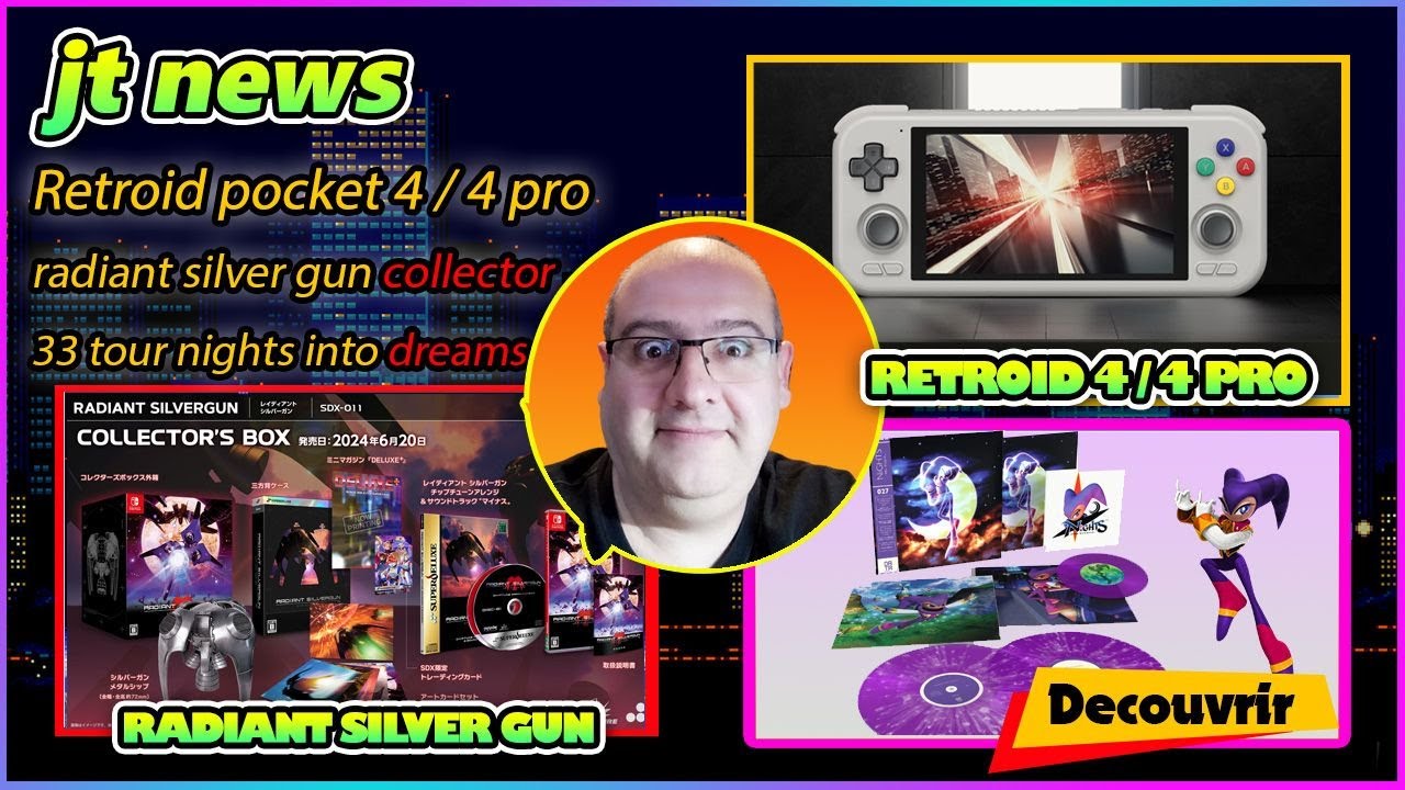Retroid pocket 4, Radiant silver gun collector et 33 tour Night into Dreams