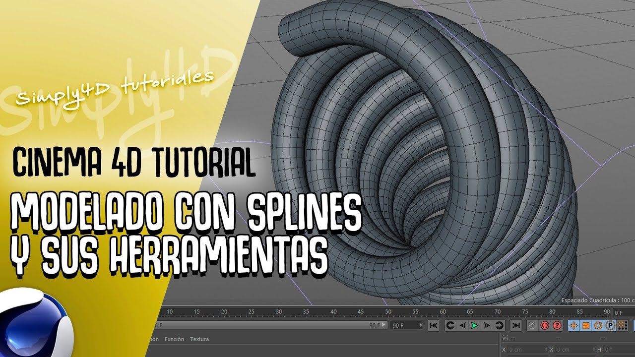 MODELADO CON SPLINES Y SUS HERRAMIENTAS - TUTORIAL CINEMA 4D