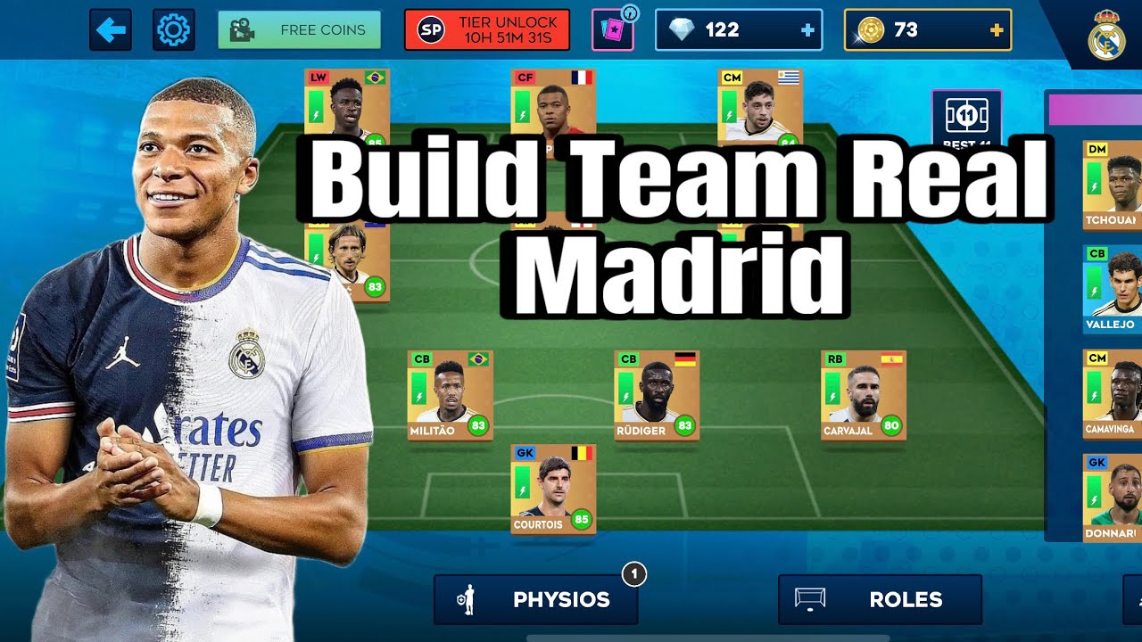 DLS 24 | Build Đội Hình Real Madrid Trên Dream League Soccer 24.