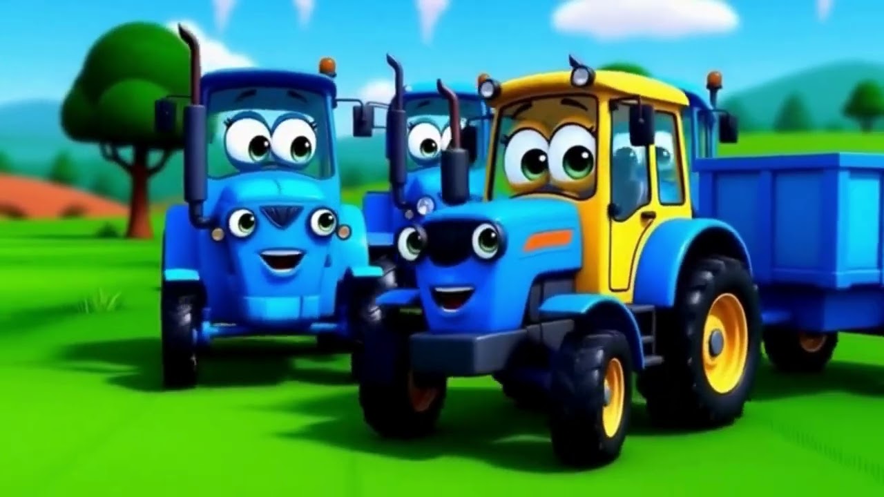 Весёлый Трактор 🚜 | Детская Песенка для Малышей