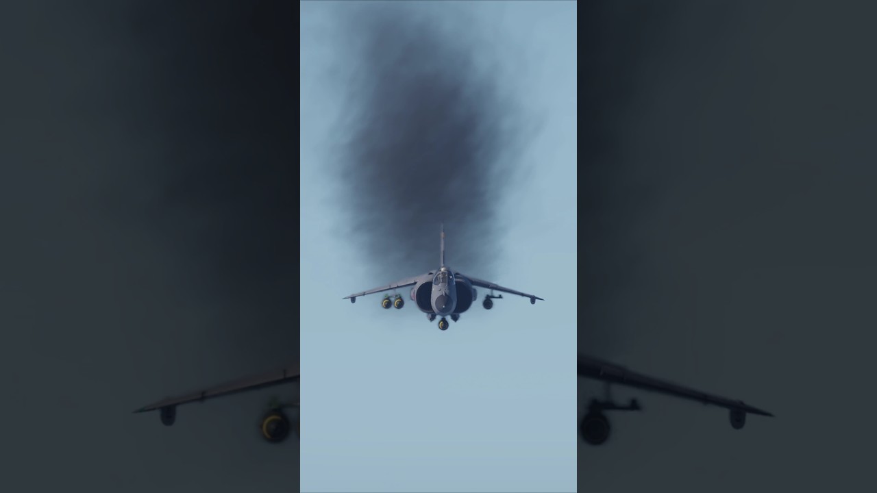 Epic Harrier GR.7 Air Strike!#shorts #ytshorts