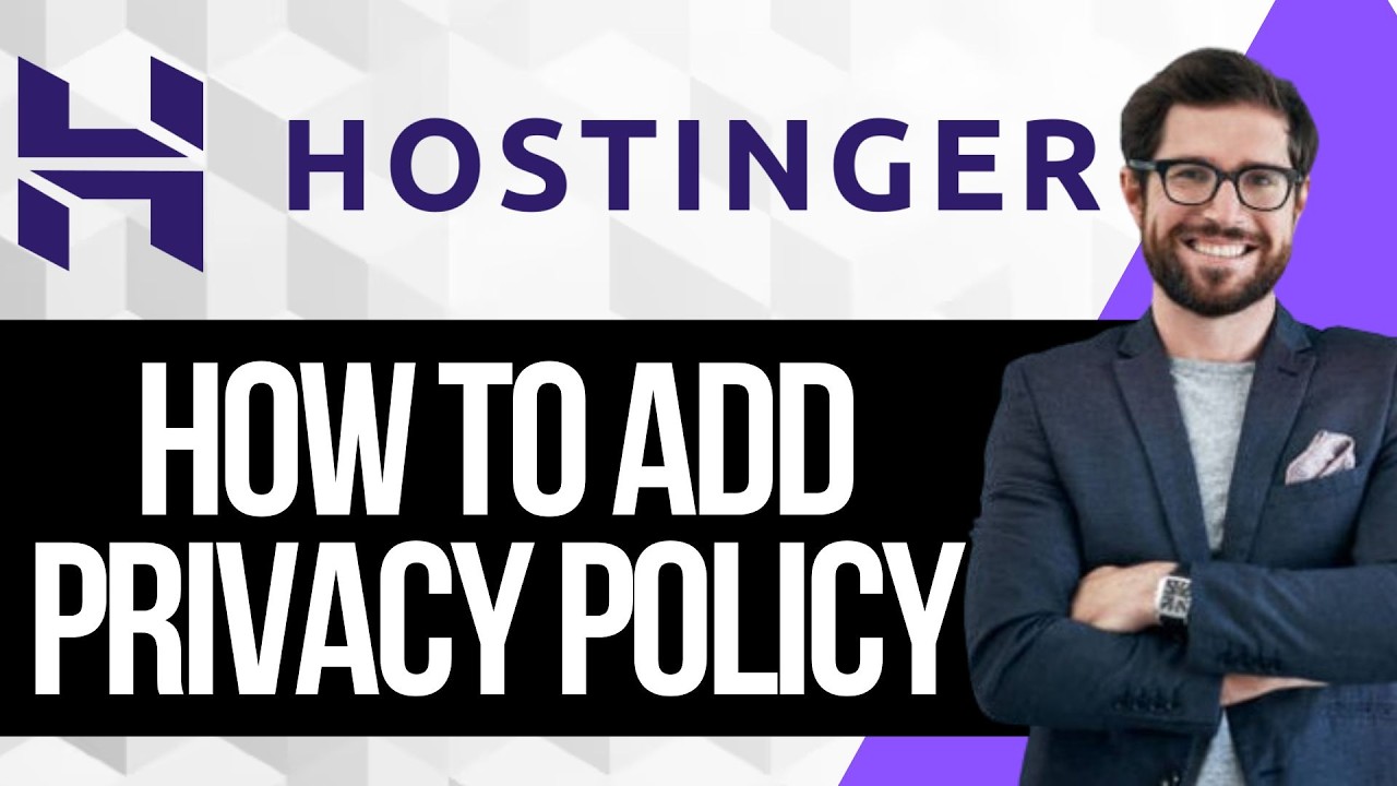 Как добавить политику конфиденциальности на сайт Hostinger