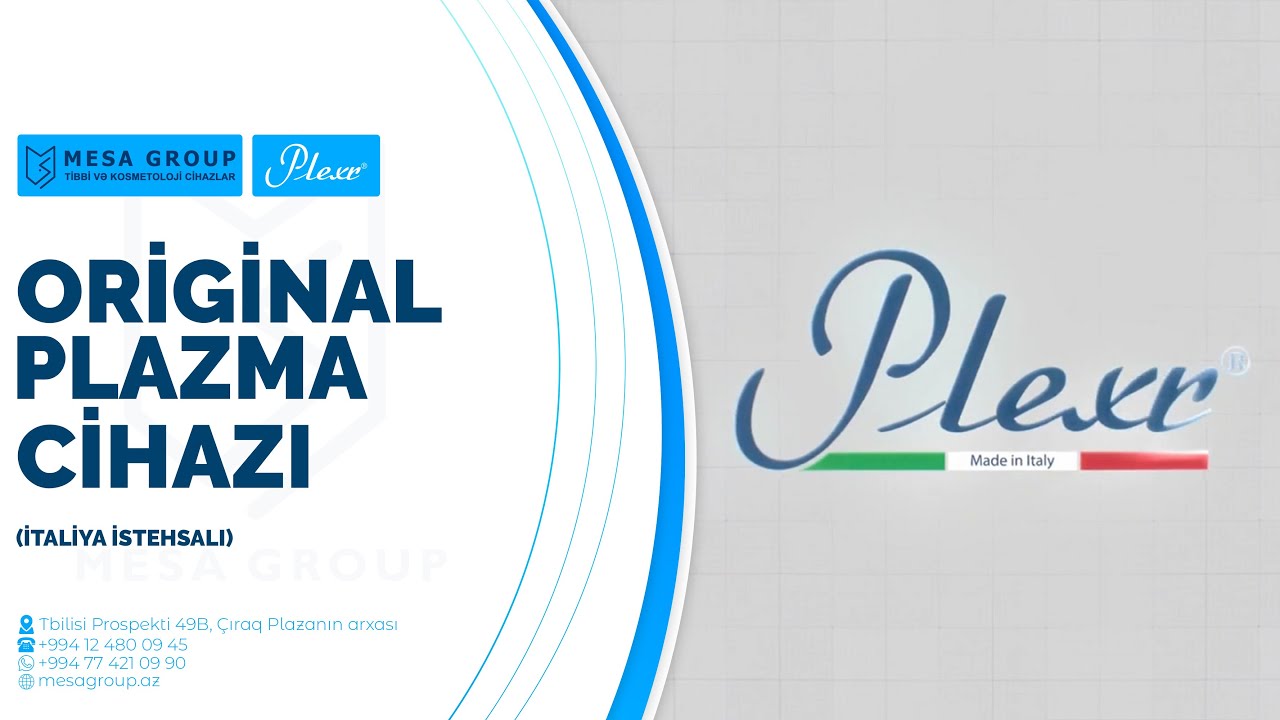 Plexr&reg; &mdash; Original plazma cihazı (İTALİYA İSTEHSALI)