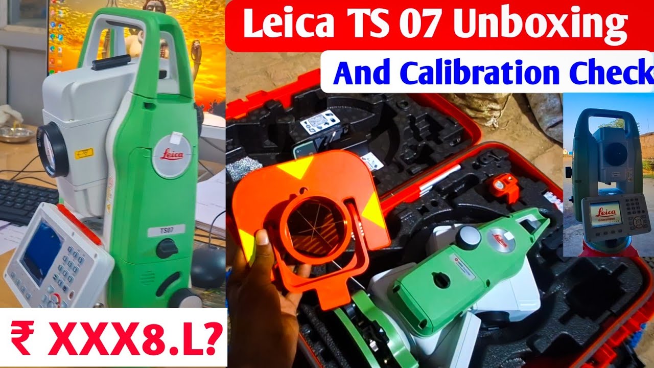 Total Station Unboxing & Calibration Check || Leica 07 Total Station 