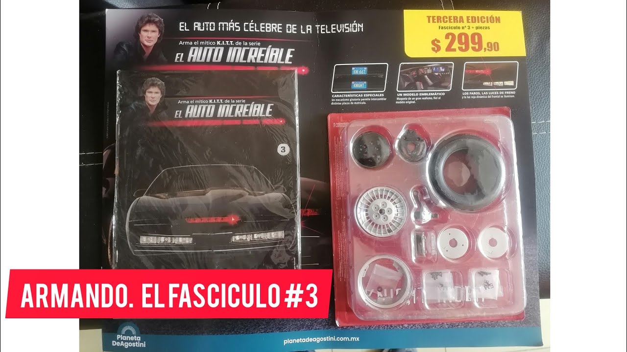 Armando el fasciculo #3 de El auto increíble escala 1:8 de la editorial #planetadeagostini