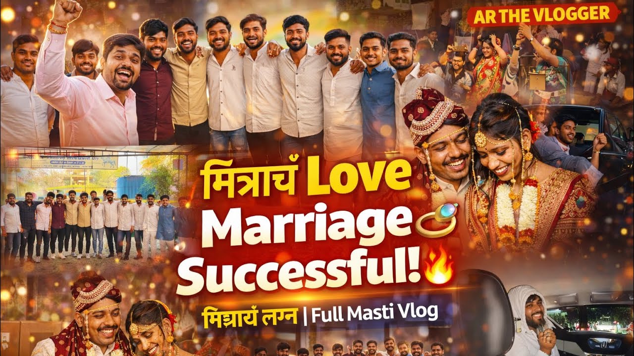 1️⃣ मित्राच्या लग्नात धम्माल 😹 | Full Fun Wedding Vlog