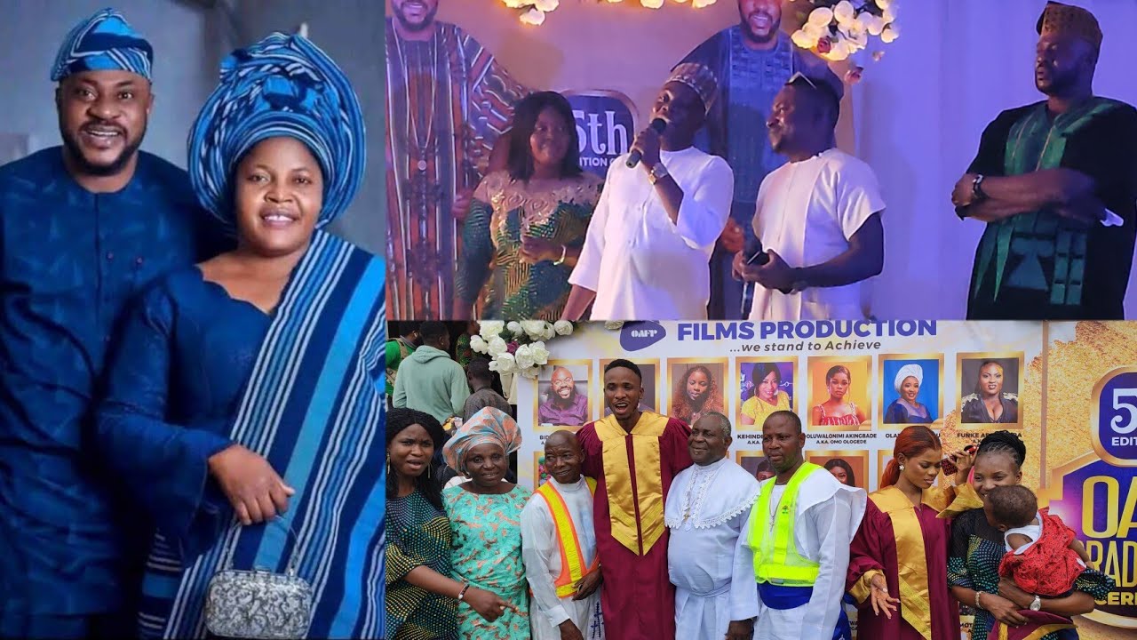 SEE MOMENT ODUN ADEKOLA CALL WIFY TO PRESENT OVERALL BEST STUDENT AWARD @HIS STUDENT GRADUATION