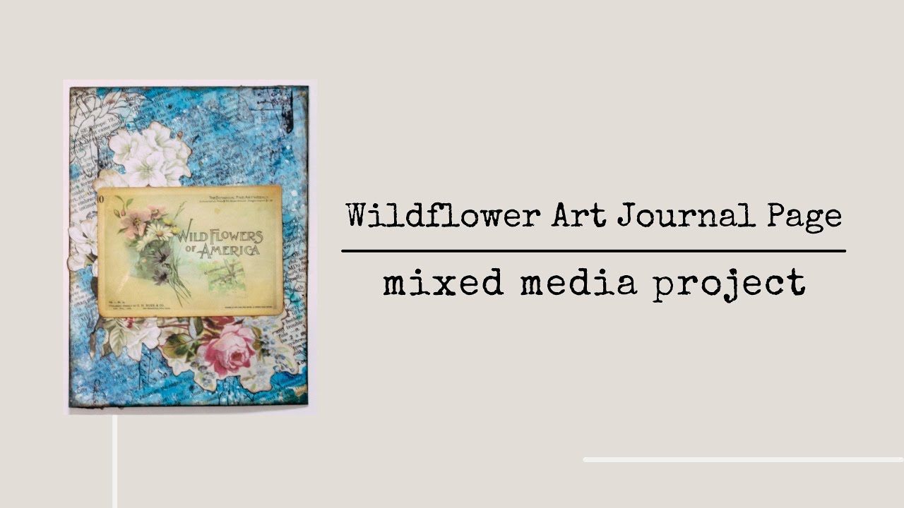 Wildflowers Art Journal Page