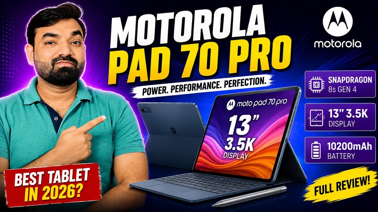 Moto Pad 70 Pro Review: Snapdragon 8s Gen 4 & 3.5K Display! #MotoPad70Pro #MotorolaPad70Pro