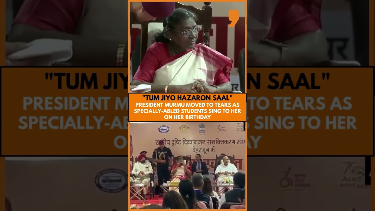 President Murmu Gets Emotional as Special Kids Sing on Her Birthday | News9