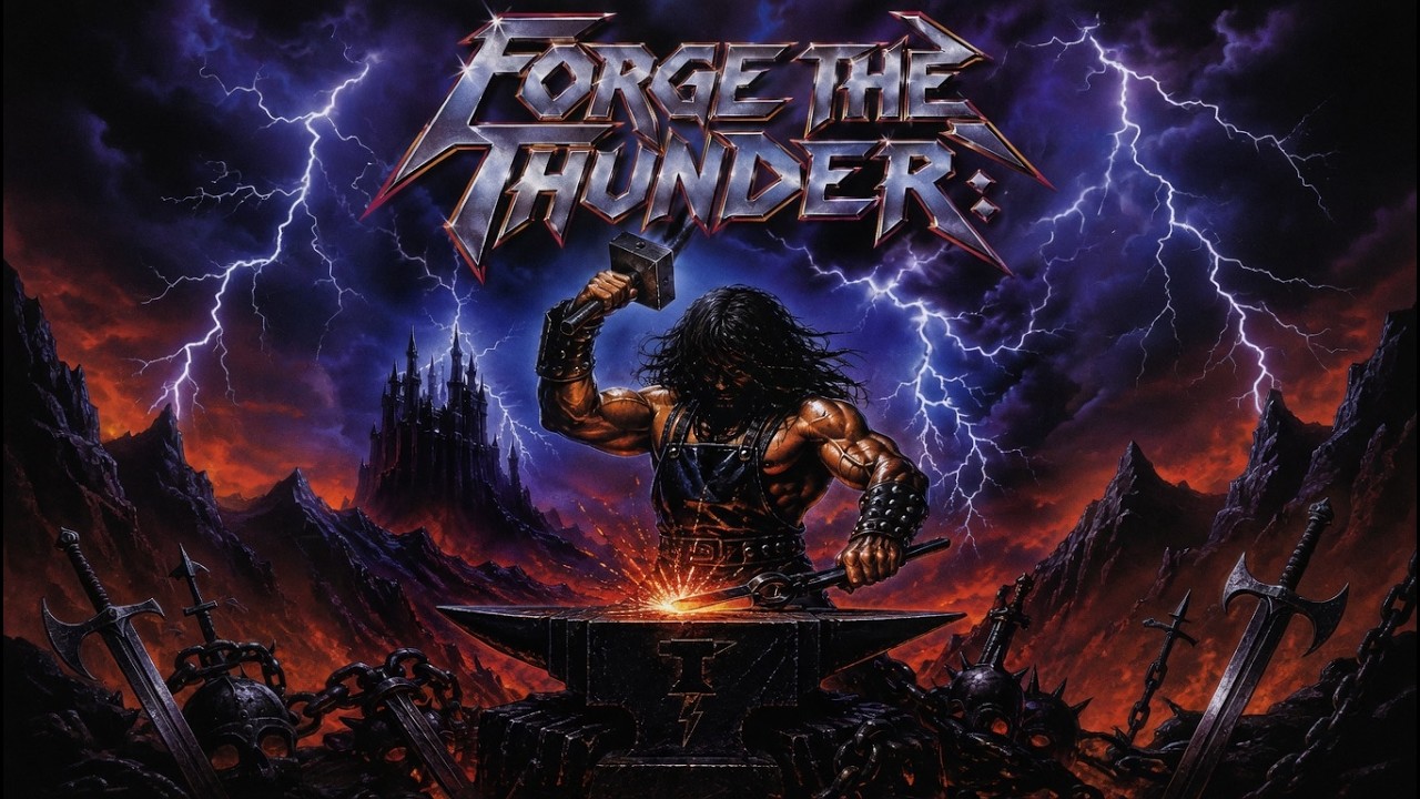 FORGE THE THUNDER⚡80s Inspired Metal [Official Lyric Video]