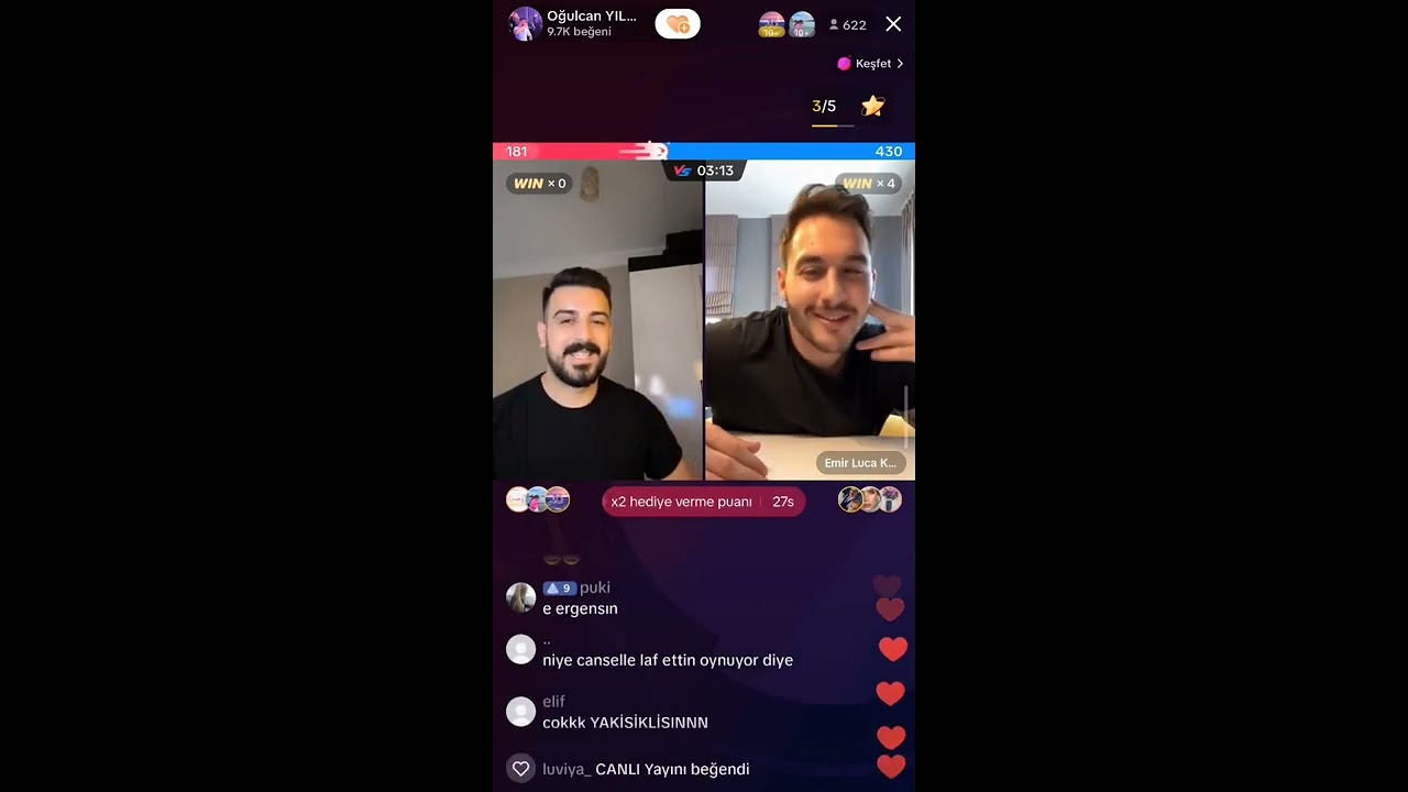 Kısmetse Olur Oğulcan Luca Tiktok Canlı Yayın