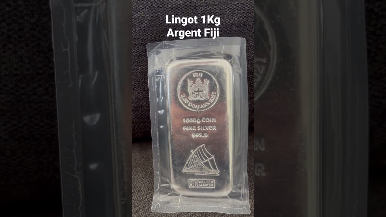 #lingot argent Fiji 1Kg