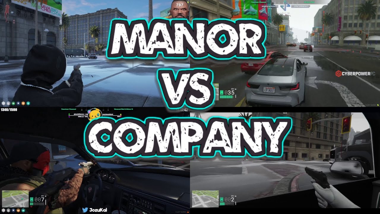 The Company Vs Manor Fight By The Vault - MULTI POV | NoPixel 4.0