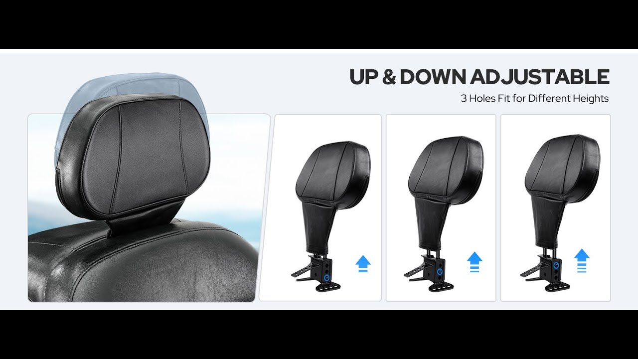 Benlari Adjustable Driver Rider Backrest