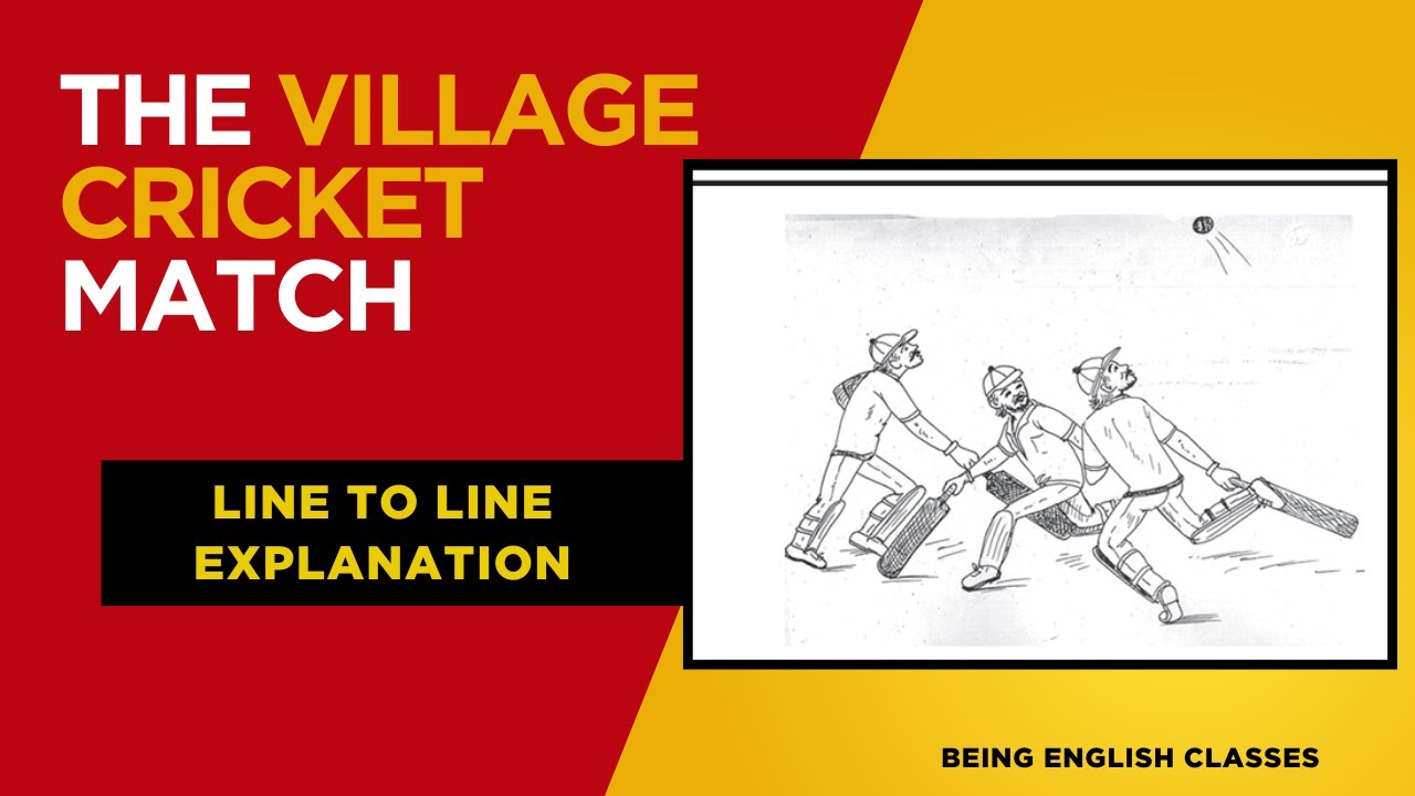 the village cricket match in hindi @beingenglishclasses