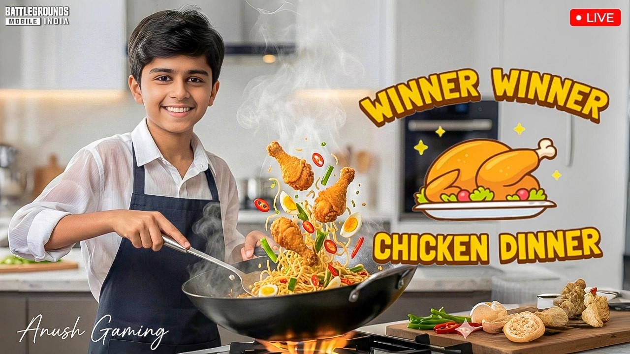 Sunday's Special Recipe: WWCD 🍗🔥Let's Enjoy Together | BGMI Live Stream