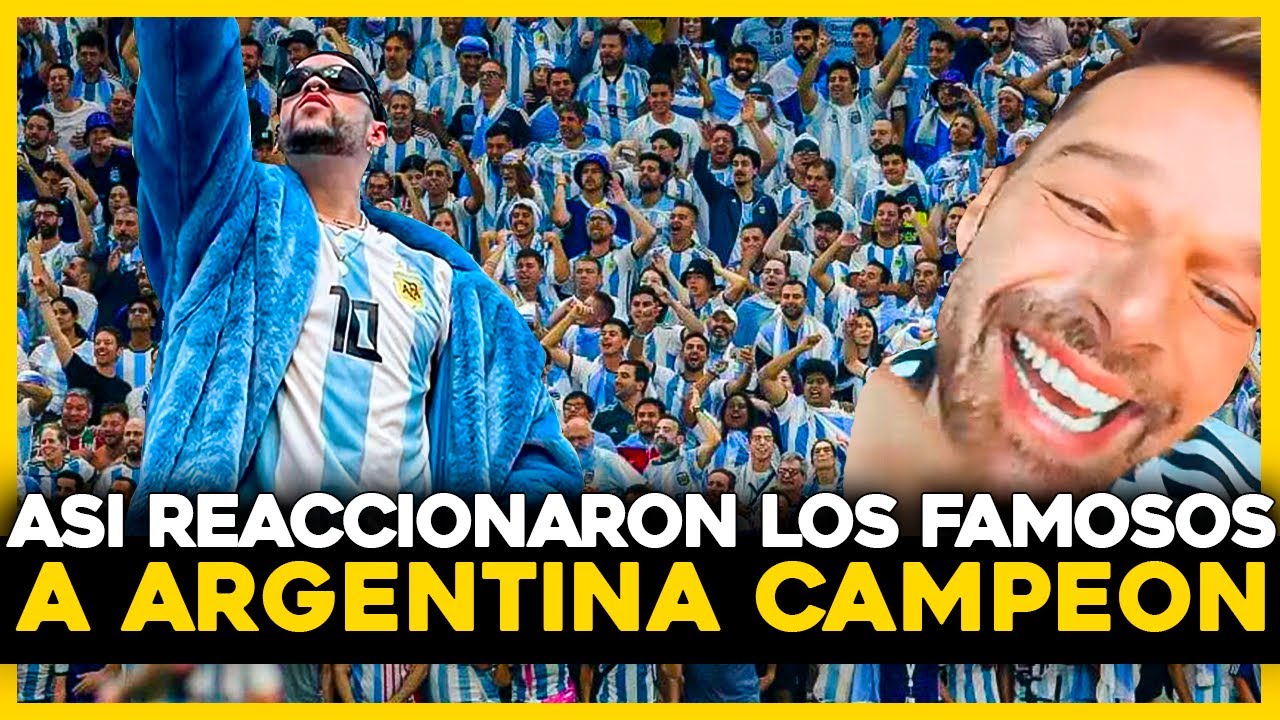 Famosos sufrieron y gozaron la victoria de ARGENTINA!