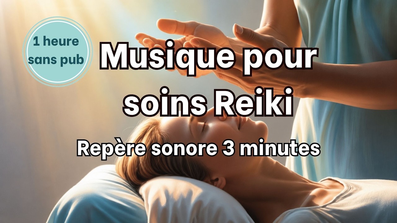 reiki énergie sans pub - Musique pour reiki -clochette toutes les 3 minutes - Reiki healing music