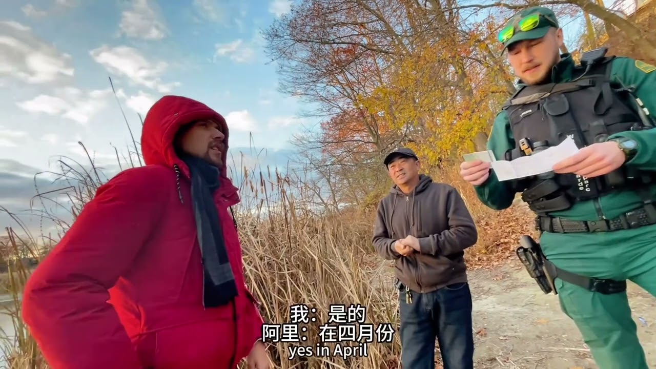 加拿大鱼警又来查我了，老外徒弟吓出一身冷汗 #钓鱼人