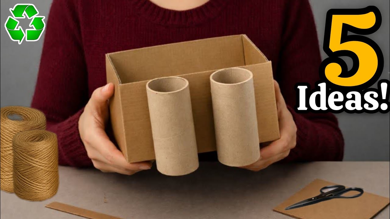Super Beautiful but Low-Cost! 5 Best DIY Space-Saving Craft Ideas from Waste Material ♻️#2026