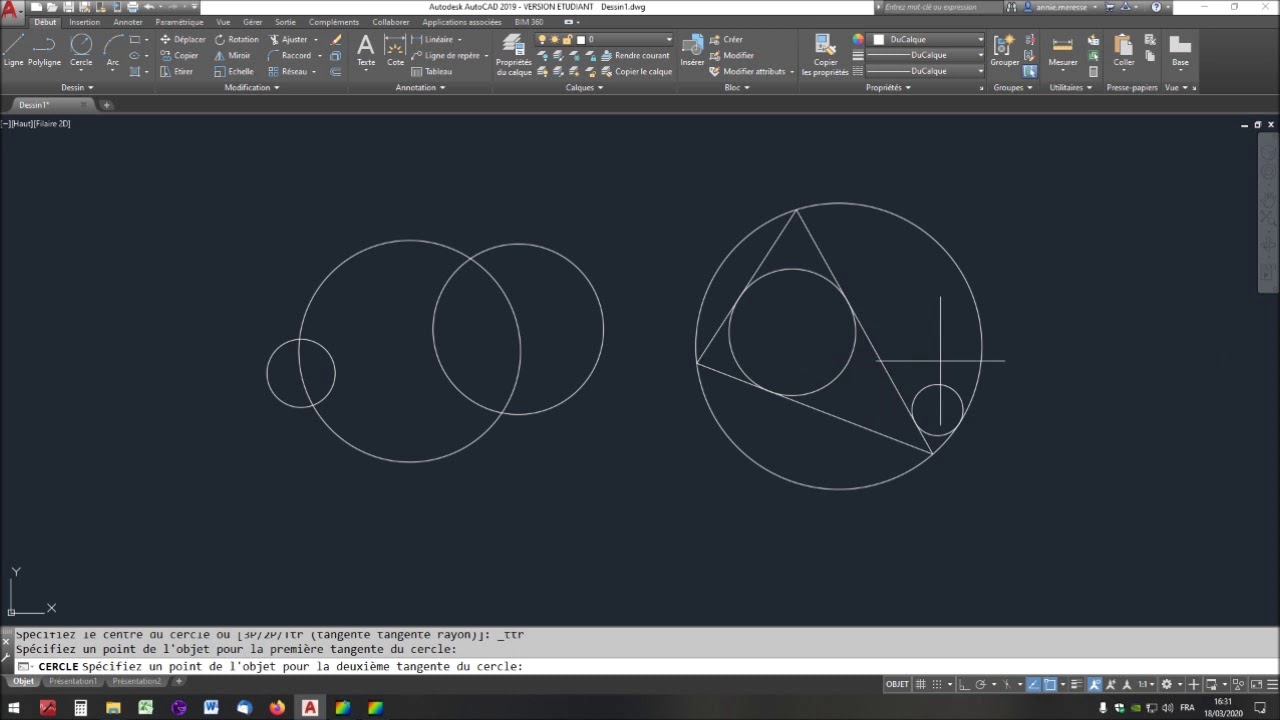 AutoCAD - 07 - Cercles et Arcs