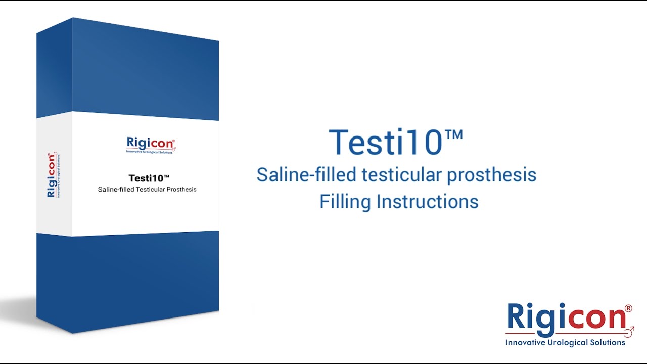 Rigicon Testi10™ Saline filled Testicular Prosthesis Fill Instructions Video