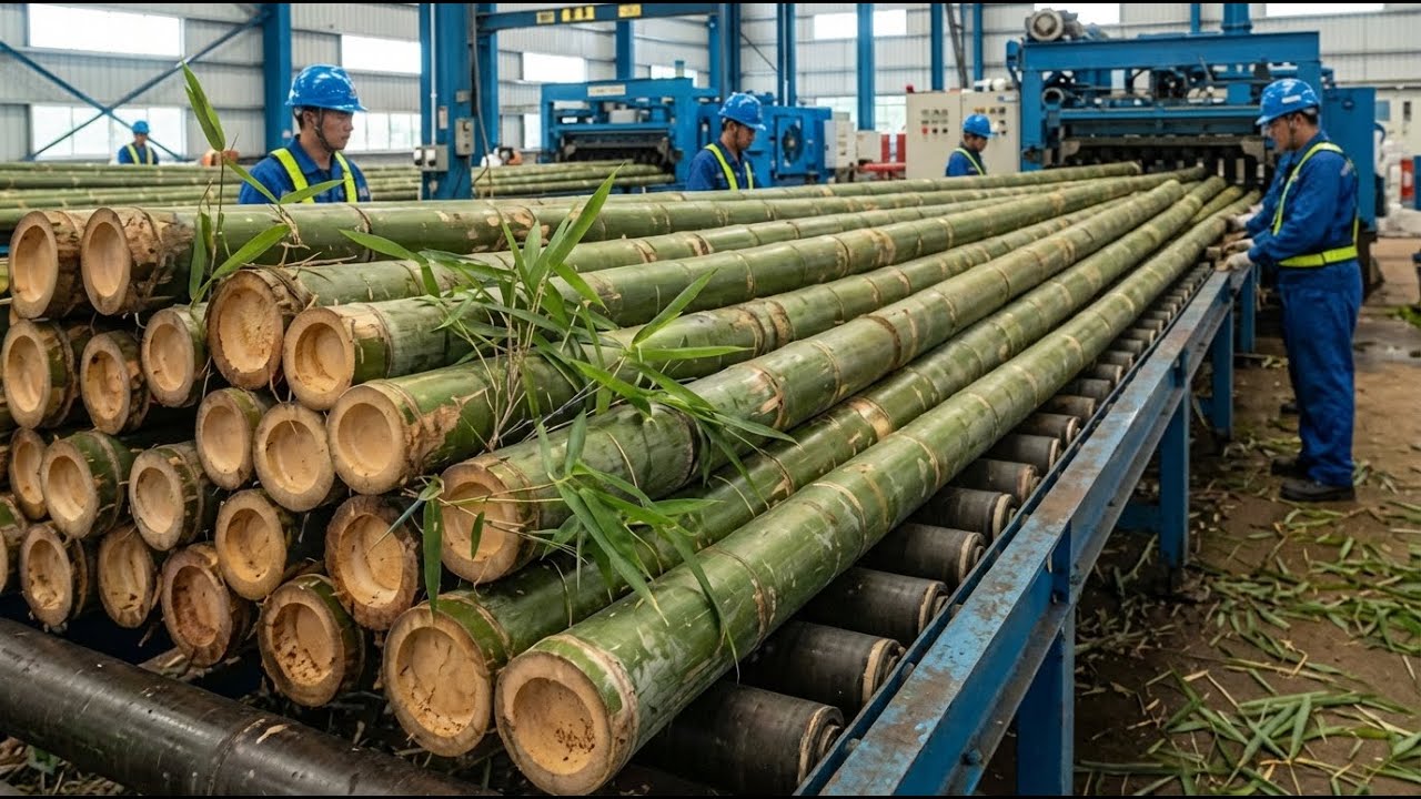Inside a High-Tech Bamboo Processing Factory You’ve Never Seen Before