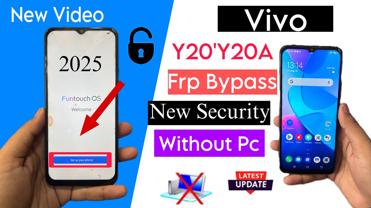 Vivo Y20 Frp Bypass ! Vivo Y20 Android 12 Frp Bypass New Update: Frp Bypass Without Pc 2025/