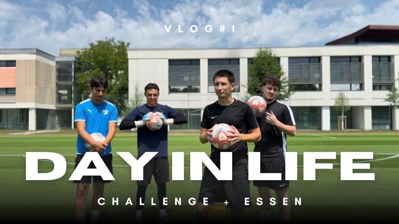 DAY IN LIFE (CHALLENGE ⚽️+ ESSEN - SMASH BURGER 🍔)