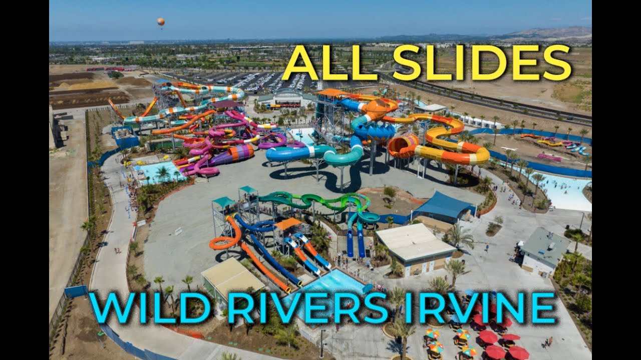All Waterslides at NEW Wild Rivers Irvine Waterpark  [4k]