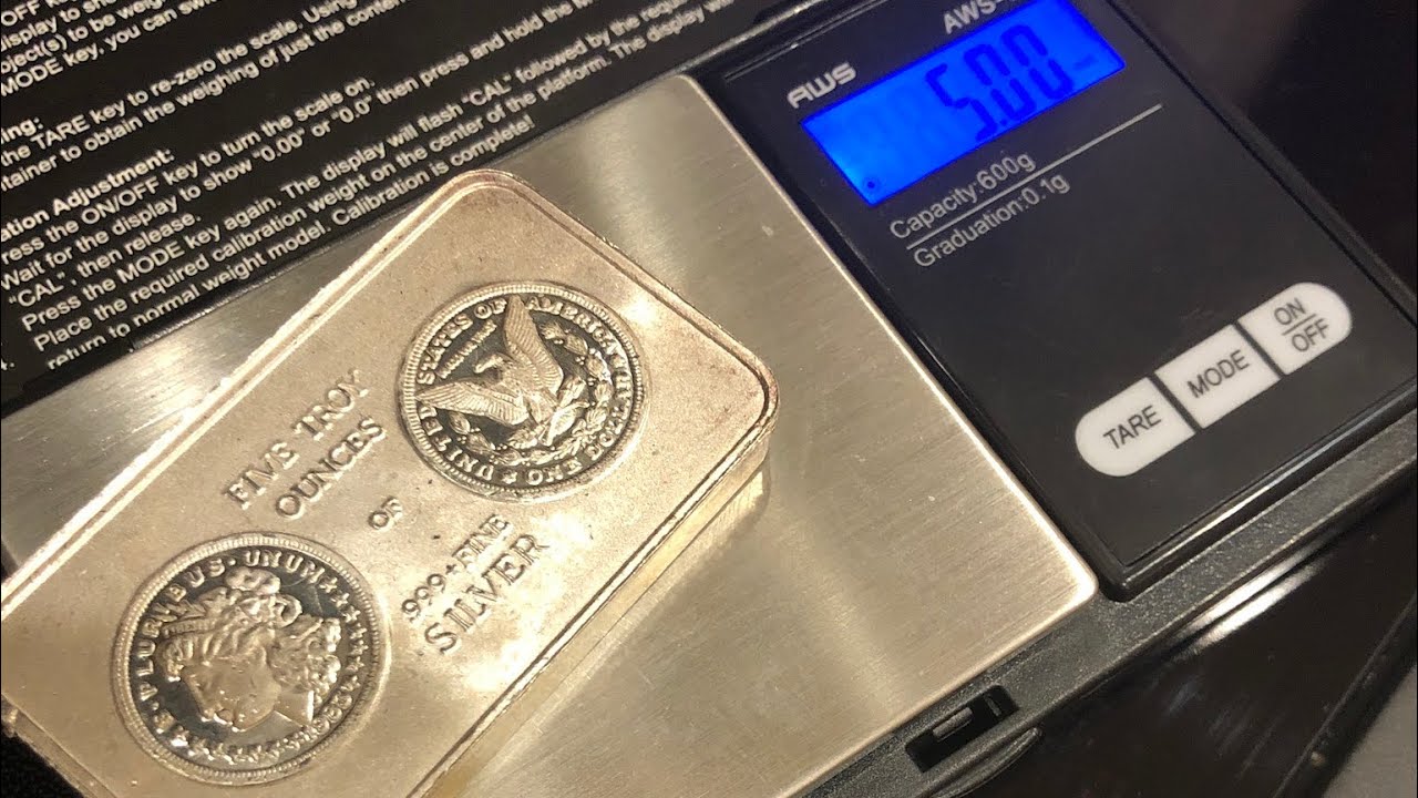 STACKING 5 OZ SILVER BARS