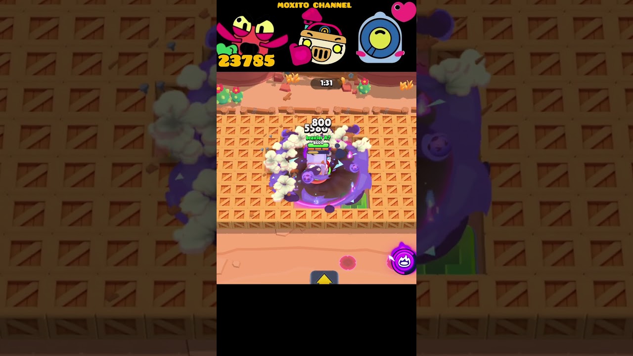 Hupercharge💥 Who will take more damage? #brawlstars #shorts #brawl #бравлстарс
