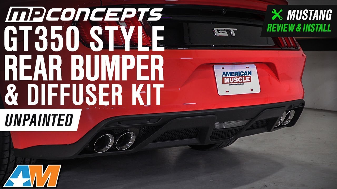 2015-2017 Mustang MP Concepts GT350 Style Rear Bumper & Diffuser Kit Review & Install