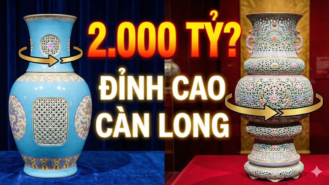 Choáng Váng Với Chiếc Bình Sứ 2.000 Tỷ Của Vua Càn Long | Đỉnh Cao Bình Chuyển Tâm .