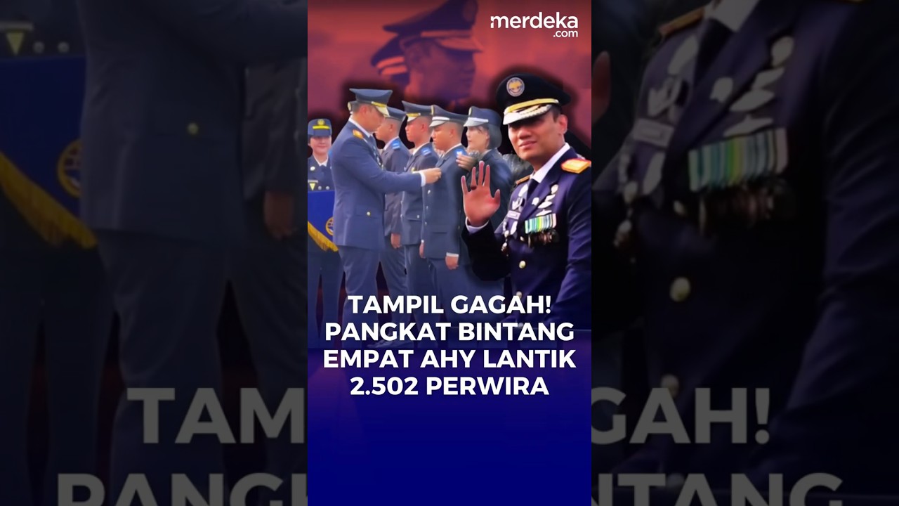 Momen Gagah Menko AHY Berpangkat Bintang Lantik 2.502 Perwira Transportasi #merdekadotcom