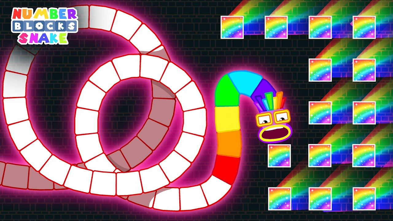Ultimate Numberblocks Snake vs the Giant Apple Worm Maze Mayhem
