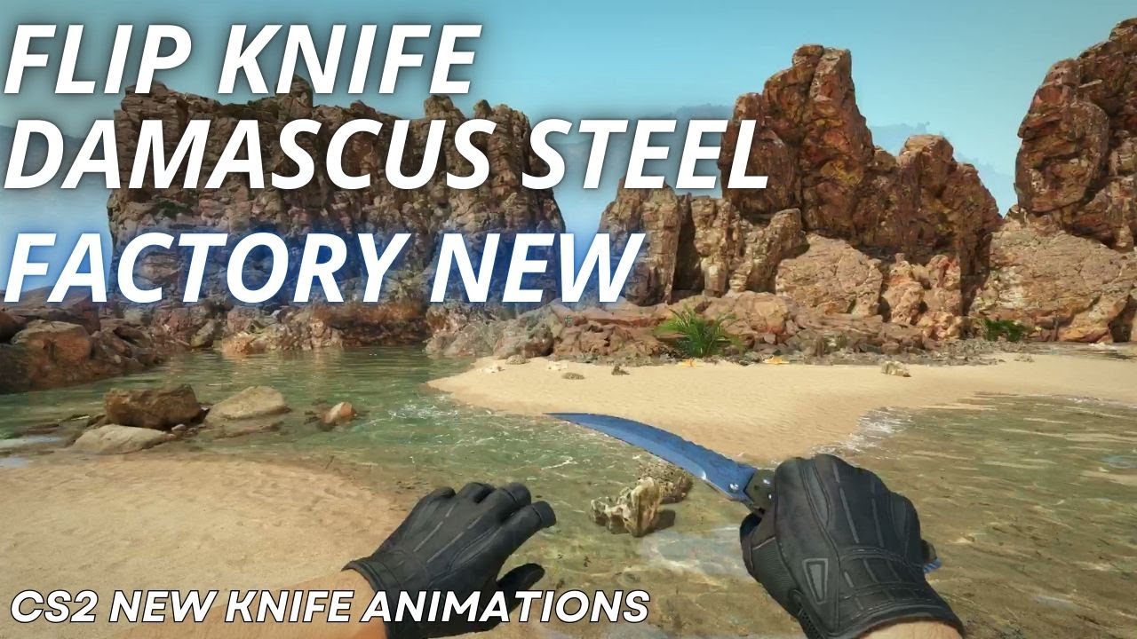 Flip Knife Damascus Steel | CS2 Skin Showcase with NEWEST Animation