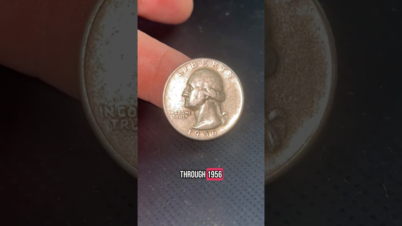 I FOUND A RARE SILVER QUARTER! #quarter #findingmoney #silverquarters #coins #coin